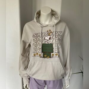 Peanuts hoodie Cream Snoopy Graphic Sweater